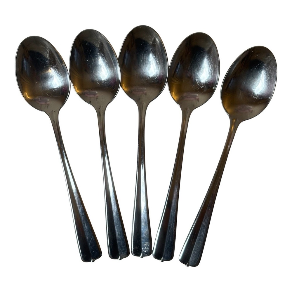 Set of 5 Oneida Gala-Impulse Stainless Tablespoons Vintage Flatware